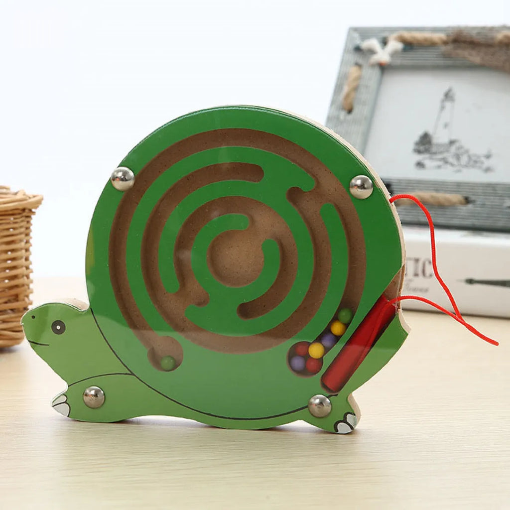 Magnetic Wooden Maze Puzzle Toy
