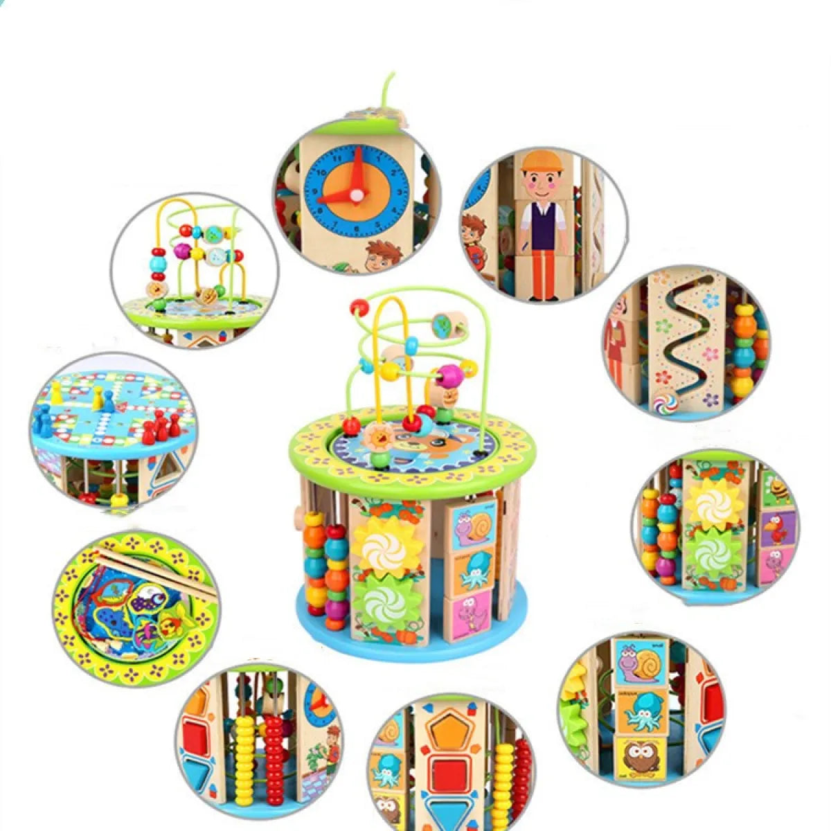 Wooden Puzzle Treasure Box 10-in-One