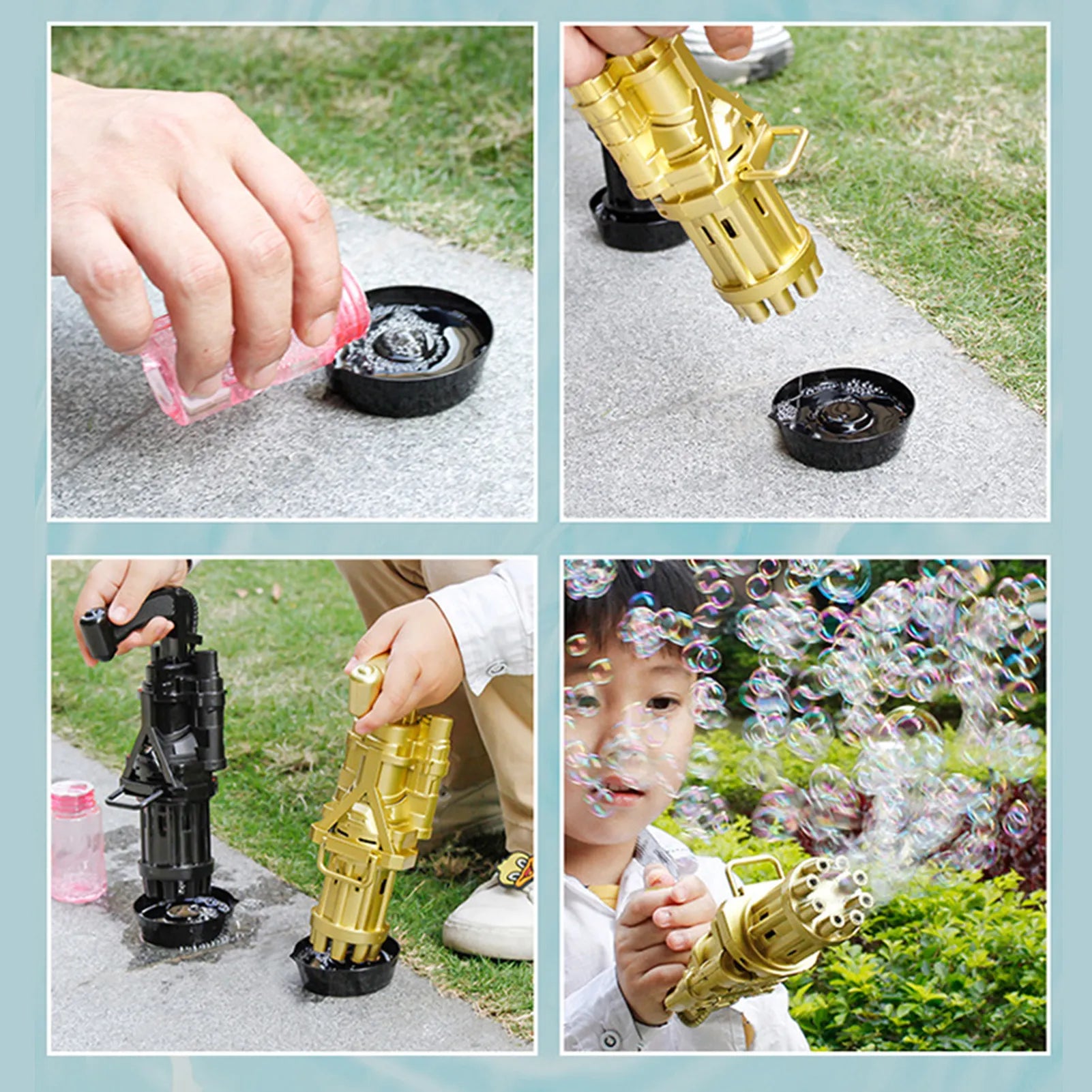 Plastic Bubble Gun Toy for Kids
