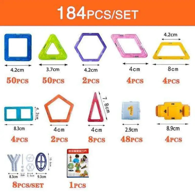 Kids Magnetic Construction Blocks Toys