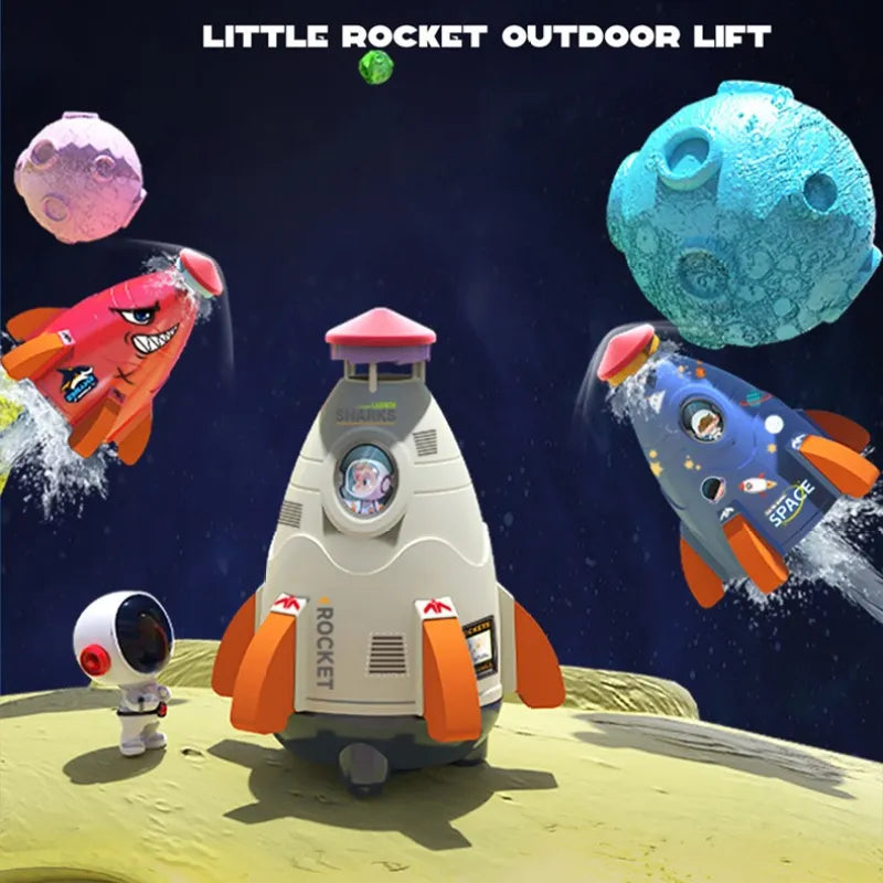 Kids Rocket Sprinkler Spinner Toy