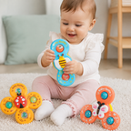 Suction Cup Animal Spinner Toys – 3 Pack