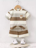 Baby Summer Knit T-Shirt & Shorts Set