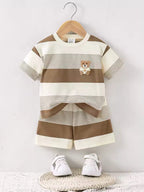 Baby Summer Knit T-Shirt & Shorts Set