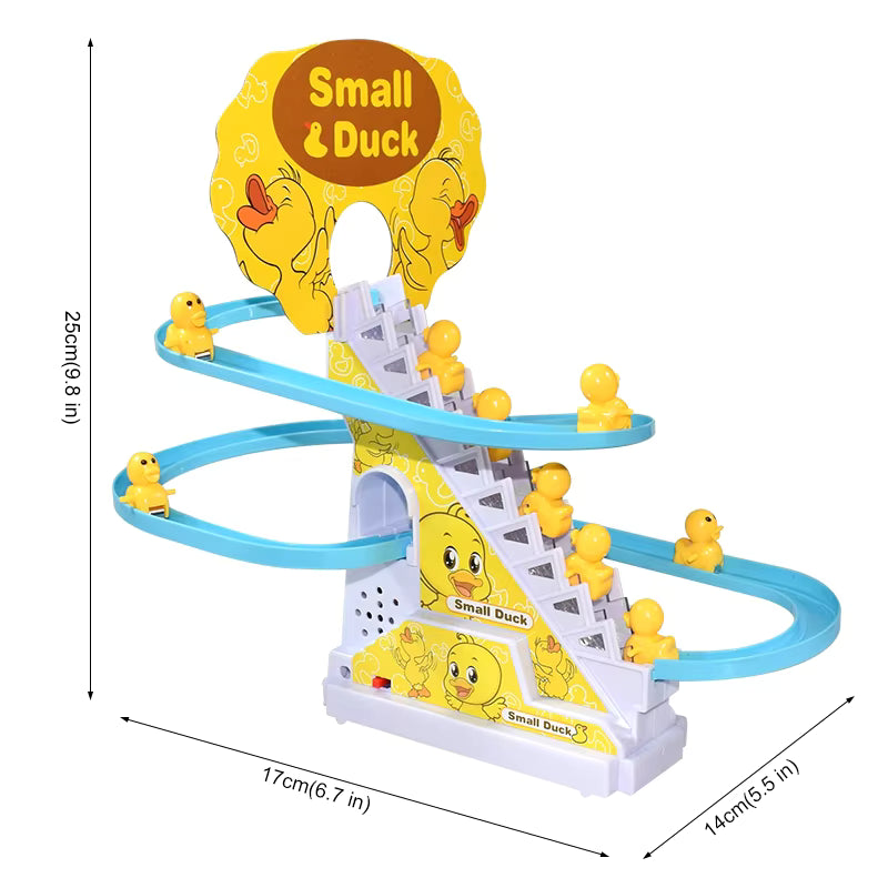Electric Duck Climbing Track Toy