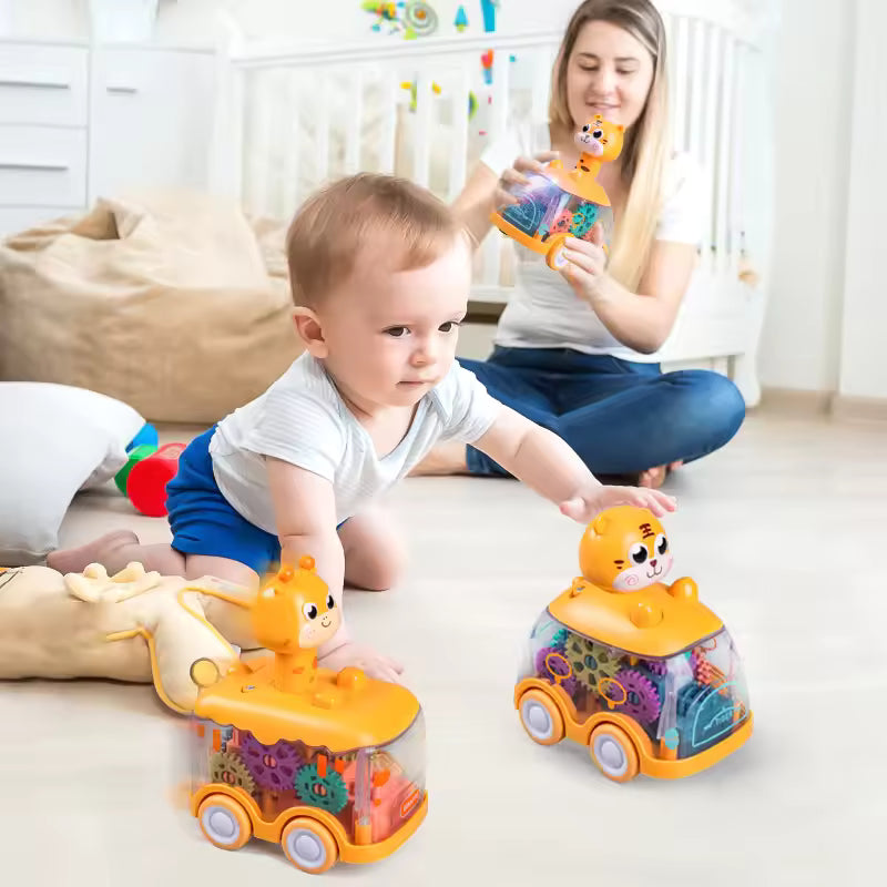 Animal Press & Go Car Toy