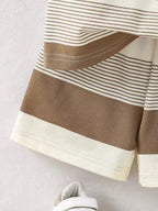 Baby Summer Knit T-Shirt & Shorts Set
