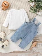 Baby Unisex 2-Piece Long-Sleeve Romper Set