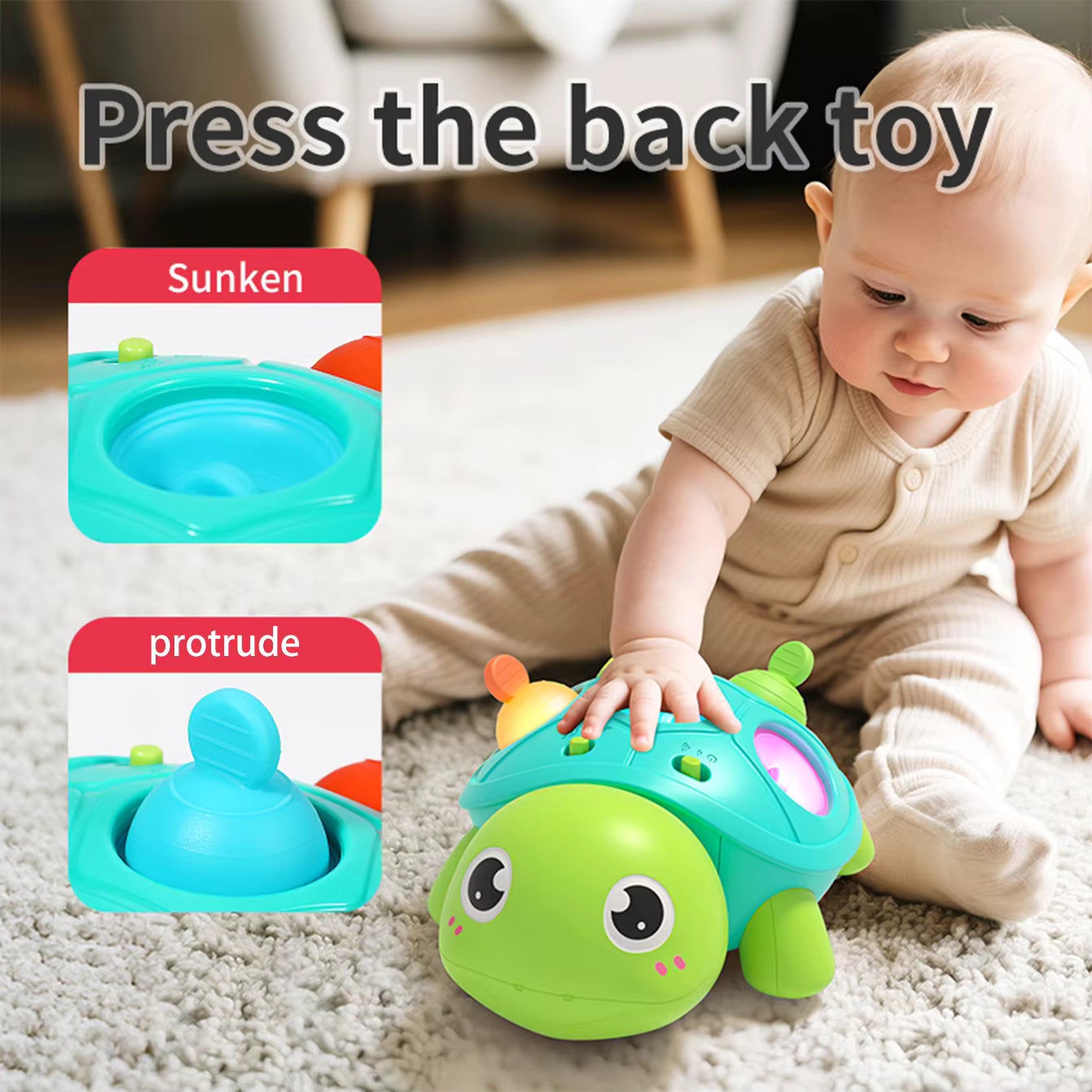 Baby Turtle Crawling Sensory Toy