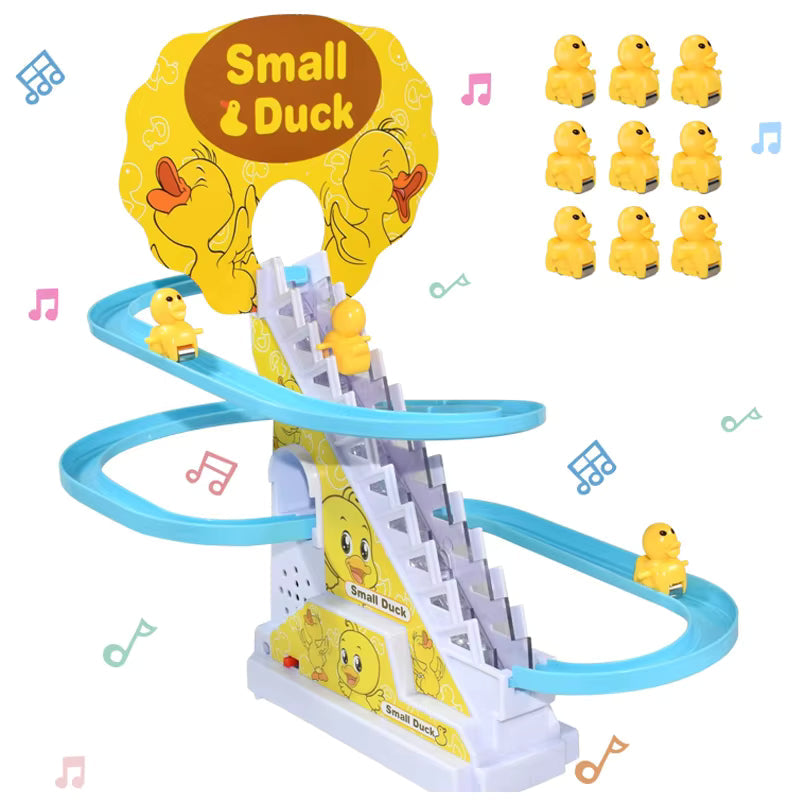 Electric Duck Climbing Track Toy