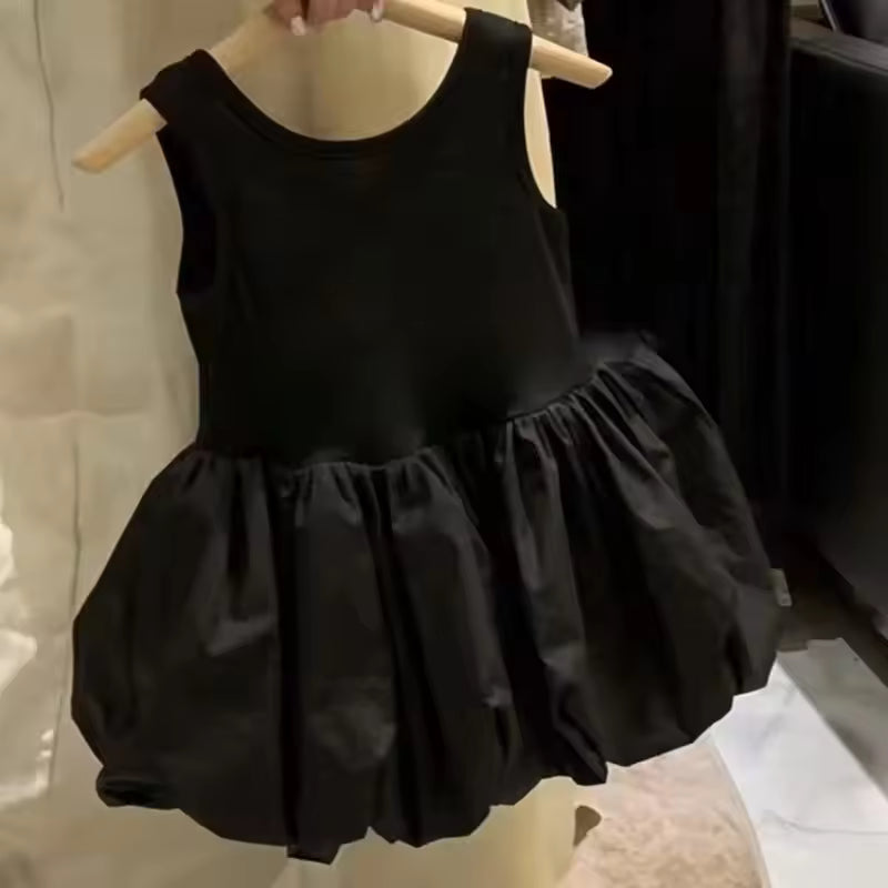 Girls Cotton Ruffle Summer Dress