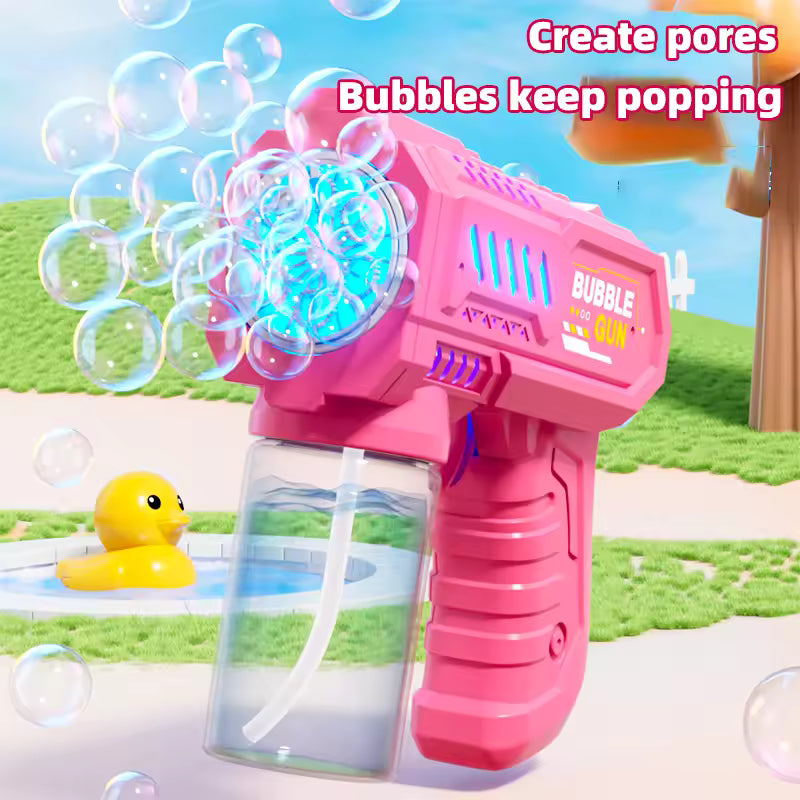 Automatic Rocket Bubble Gun – Fun Outdoor Bubble Blower Toy for Kids