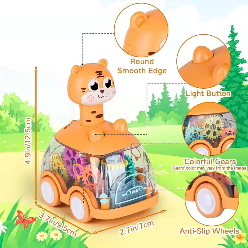 Animal Press & Go Car Toy