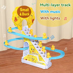 Electric Duck Climbing Track Toy
